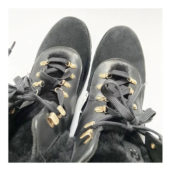 NWT Cole Haan Zerogrand Explore Shearling Waterproof Upstate Hiker Boot size 9.5 - Picture 10 of 13